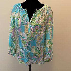 Lilly Pulitzer Elsa Top Silk Resort